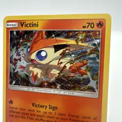Pokemon Card - Victini SM Black Star Promo SM225 Cosmos Holo - Image 2