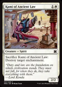Kami of Ancient Law -Foil Medium Play MTG Modern Masters 2015 - Image 1