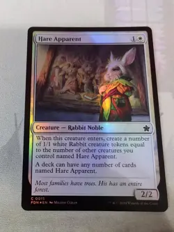 MTG - Hare Apparent - Regular Foil - Magic Foundations - Image 3