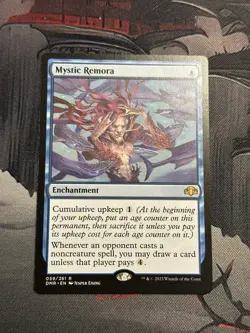 Mystic Remora Regular Border Dominaria Remastered MTG NM 059/261 - Image 2
