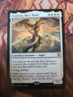 MTG EDH Custom Commander Deck: Sephara, Sky's Blade - Mono W Flyers - Image 1