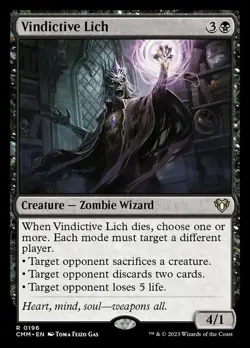 1 x Vindictive Lich - Commander Masters - NM-Mint - MTG - Image 1