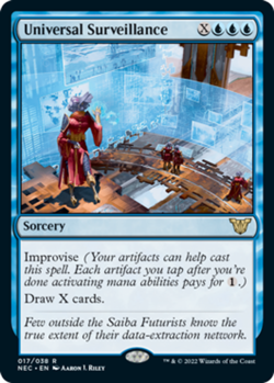 1 x Universal Surveillance - Commander: Kamigawa: Neon Dynasty - NM-Mint - MTG - Image 1