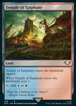 1 x Temple of Epiphany - Universes Beyond: Warhammer 40,000 - NM-Mint - MTG - Image 1