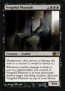 1 x Vengeful Pharaoh - Magic 2012 - Heavy Play - MTG - Image 1