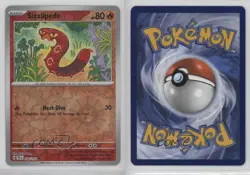 Sizzlipede Reverse Foil Pokemon SV05: Temporal Forces #036 0f72 - Image 3