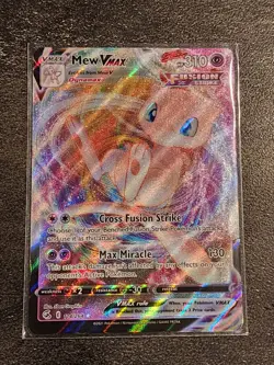 Pokemon TCG: Mew VMAX Fusion Strike Ultra Rare Holo 114/264 NM - Image 3