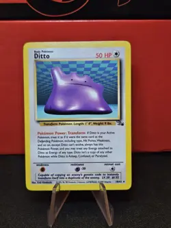 💥 Ditto 18/62 Fossil Set Rare WOTC Pokemon 1999 Vintage Card NM+ - Image 1