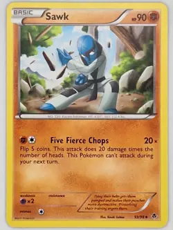 Sawk 59/98 Pokemon - Black and White Emerging Powers MP - Image 1