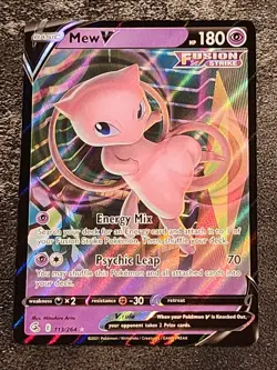 Pokemon TCG: Mew V Fusion Strike Ultra Rare Holo 113/264 NM - Image 3