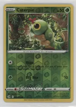 Caterpie Reverse Foil Pokemon Sword & Shield Fusion Strike #001 1ij5 - Image 1