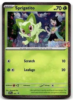 Pokemon Scarlet & Violet Sprigatito SVP 191 Black Star Promo - Image 1