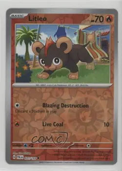 Litleo Reverse Foil Pokemon SV02: Paldea Evolved #031 0p7x - Image 1