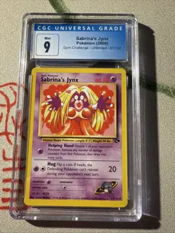 Pokemon TCG Gym Challenge Sabrina's Jynx 57/132 Unlimited Uncommon Cgc 9 - Image 1
