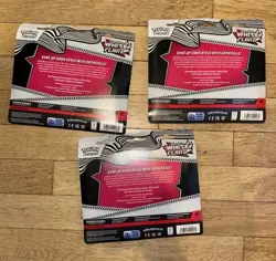 Pokemon TCG Black White Flare Tech Sticker Collection Lot of 3 SEALED IN HAND - Image 2