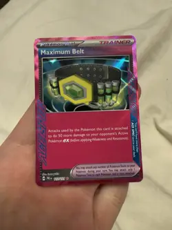MAXIMUM BELT 117/131 PRISMATIC EVOLUTIONS POKEMON (ACE SPEC, NM) - Image 1