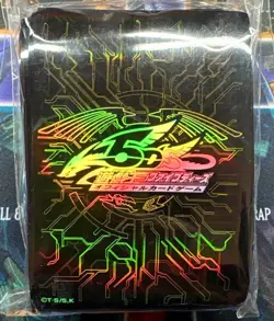 Yugioh 5D's Official Protector Dragon coat of arms Gold 100 Sleeve NEW JAPAN - Image 1