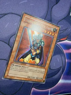 Yugioh Obnoxious Celtic Guard CT1-EN006 Secret/Ultra Misprint Limited Edition LP - Image 3