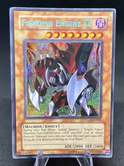 Fiendish Engine Omega TDGS-EN095 Holo Yugioh LP - Image 1