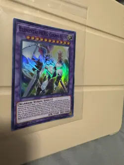 Yugioh Elemental HERO Cosmos Neos SAST-EN036 Super Rare 1st ED ( NM) - Image 2