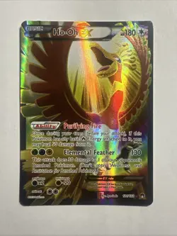 Pokemon TCG Breakpoint Ho-Oh EX Full Art Ultra Rare Holo Card 121/122 - Image 1