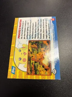 Pokemon Topps Pikachu's Vacation Pokemon Movie Card Pikachu's Vacation #42 - Image 2