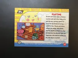 Playtime Pikachu's Vacation TOPPS Pokemon Movie Card 1999 #57 - Image 2
