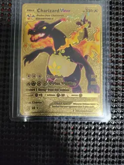 Charizard VMAX Gold Foil Pokemon Card - Image 1