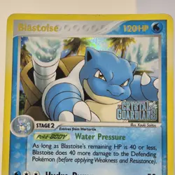 Blastoise 14/100 2006 Reverse Holo Rare EX Crystal Guardians Pokemon Card - Image 4