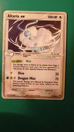 RARE Original Pokemon TCG Altaria Ex Emerald Set Card 90/106 Holographic - Image 1