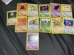 Pokemon TCG Lot RARES non Holos Jungle Unlimited Base 2 Fossil 12 Cards - Image 1