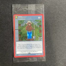 SEALED Smokey The Bear Holo Card Meta Zoo Smokey Bear Metazoo - Image 1