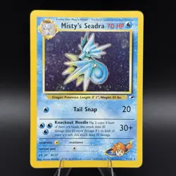 Misty's Seadra 9/132 Holo Prerelease Promo - WoTC Pokemon TCG Card - NM 💎 - Image 1