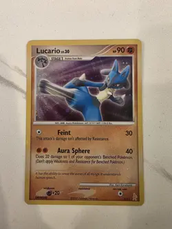 1x Lucario 3/11 DP Trainer Kit: Manaphy & Lucario Holo - Pokemon Card - LP - Image 1