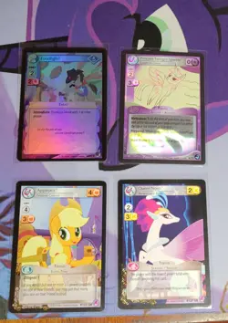 My Little Pony CCG lot of 4 cards - Image 1