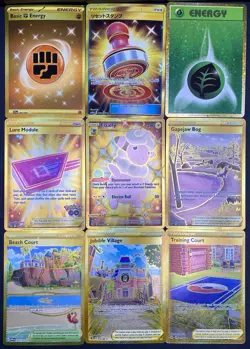 9x Pokemon Cards GOLD SECRET RARE Lot - Holo Ultra Rare Full Art Hyper Rare TCG - Image 1