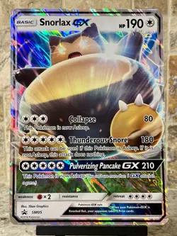 Pokemon TCG ~ Snorlax GX Black Star Promo Jumbo & Reg. Size Cards [2016: #SM05] - Image 3