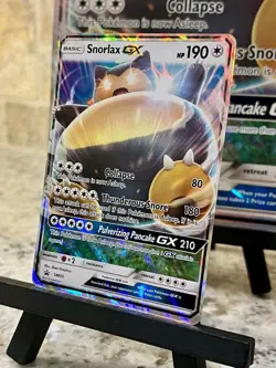 Pokemon TCG ~ Snorlax GX Black Star Promo Jumbo & Reg. Size Cards [2016: #SM05] - Image 5