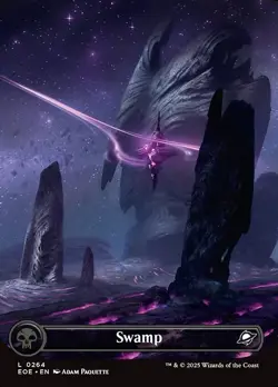 Swamp (0264) x1 1x Borderless Full Art Edge of Eternities NM MTG - Image 1