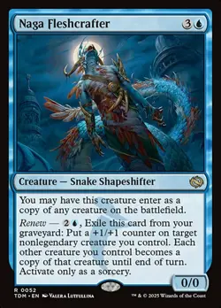 x1 Naga Fleshcrafter - Foil R MTG Tarkir: Dragonstorm M/NM, English - Image 1