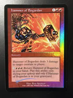 FOIL Hammer of Bogardan | MtG Magic Judge Promos |English |Near Mint-Mint (NM-M) - Image 1