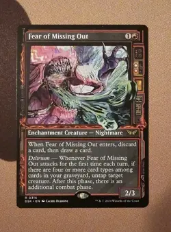 MTG Fear of Missing Out (Showcase) x1 NM from Duskmourn - Image 1