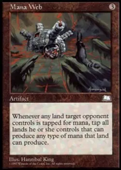 1x Heavily Played, English, Mana Web - Weatherlight - MTG - Image 1