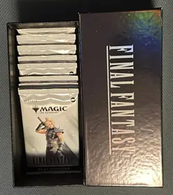 9 Packs of MTG Final Fantasy Play Boosters & Empty Foil Gift Bundle Storage Box - Image 3