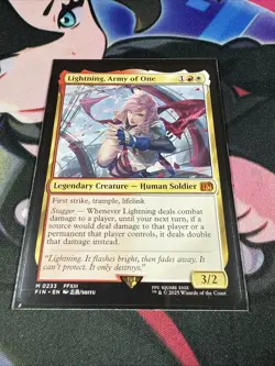 Lightning, Army Of One Final Fantasy MTG Magic The Gathering Non Foil - Image 4