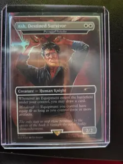 MTG Magic the Gathering Foil NM Ash Destined Survivor Secret Lair 1352 Evil Dead - Image 1