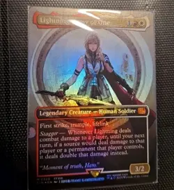Lightning, Army of One BORDERLESS FOIL - MTG - Final Fantasy - (M 0320) - Image 1