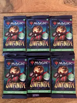 6 x packs Magic The Gathering MTG - Unfinity Draft Booster BRAND NEW UNOPENED - Image 1