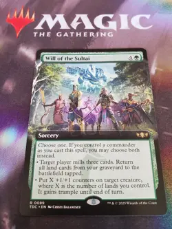 Mtg. Will of the Sultai. Extended Art. Commander: Tarkir: Dragonstorm. Nm - Image 1