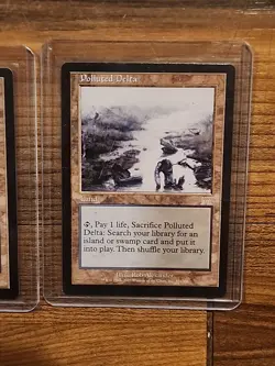 MTG - Magic the Gathering - Polluted Delta - Onslaught Light Play Nice - Image 1